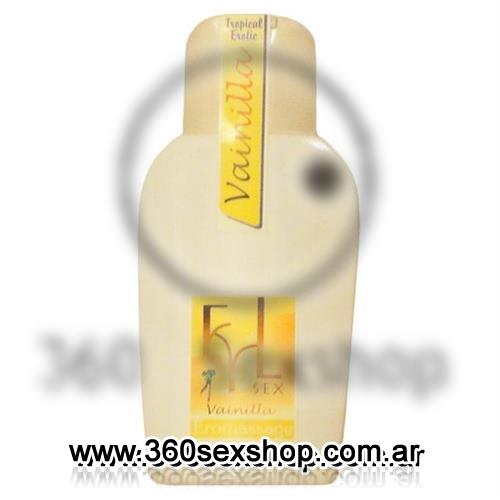 Crema lubricante y para masajes aroma vainilla 130 cm3